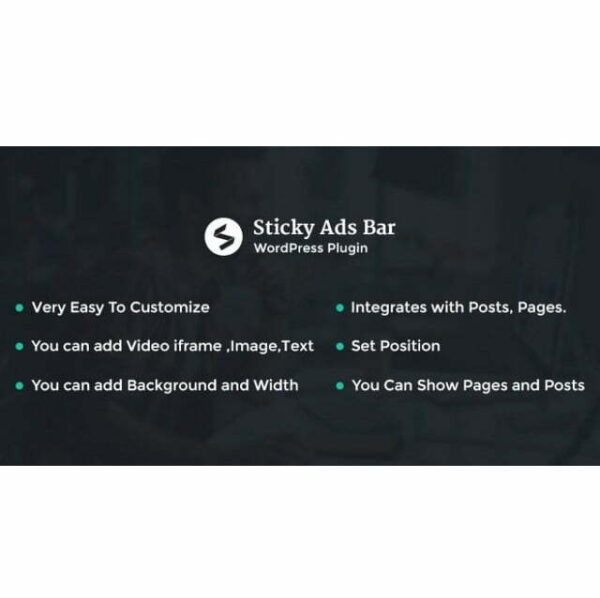 Sticky Ads Bar – WordPress Plugin